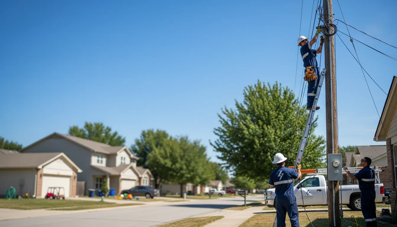 Residential electrician providing installation services in Bondville, IL